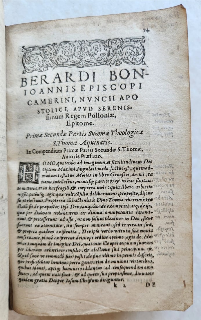 1579 Epitome in Universam Sacrosanctae Theologiae by Bongiovanni antique VELLUM - 9
