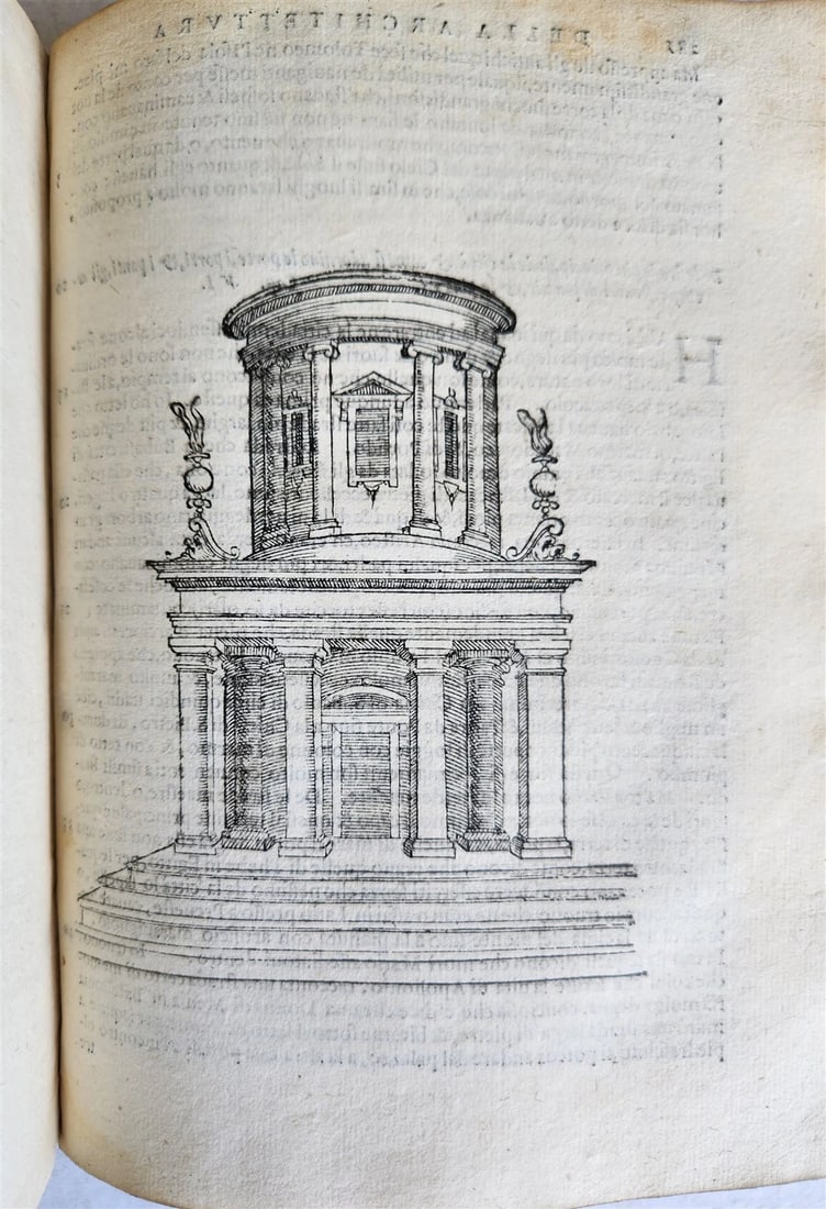 1565 L'Architettura Tradotta in lingua Fiorentina da Bartoli antique ILLUSTRATED - 13