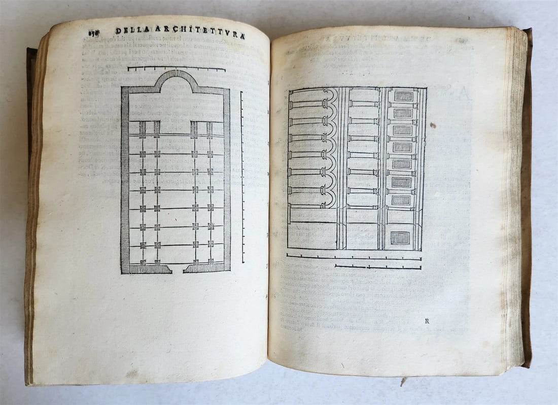 1565 L'Architettura Tradotta in lingua Fiorentina da Bartoli antique ILLUSTRATED - 17