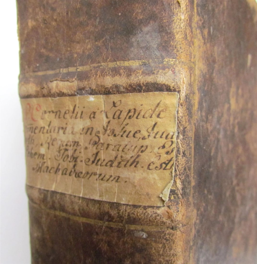 1664 BIBLE TORAH COMMENTARY OLD TESTAMENT IOSUE IUDICUM RUTH antique FOLIO - 3