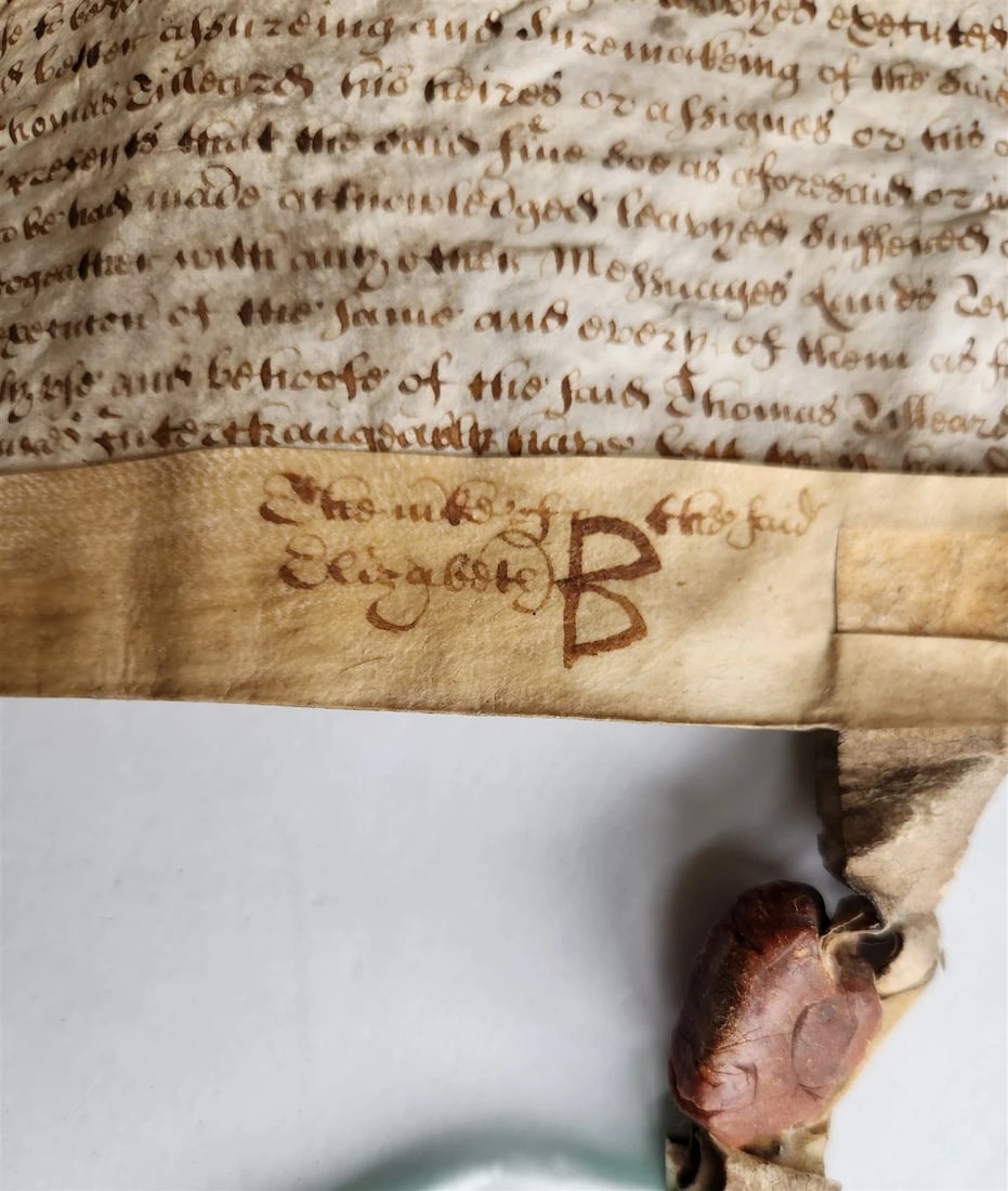 1678 17th CENTURY MANUSCRIPT on VELLUM ANTIQUE LEGAL DOCUMENT in ENGLISH - 5