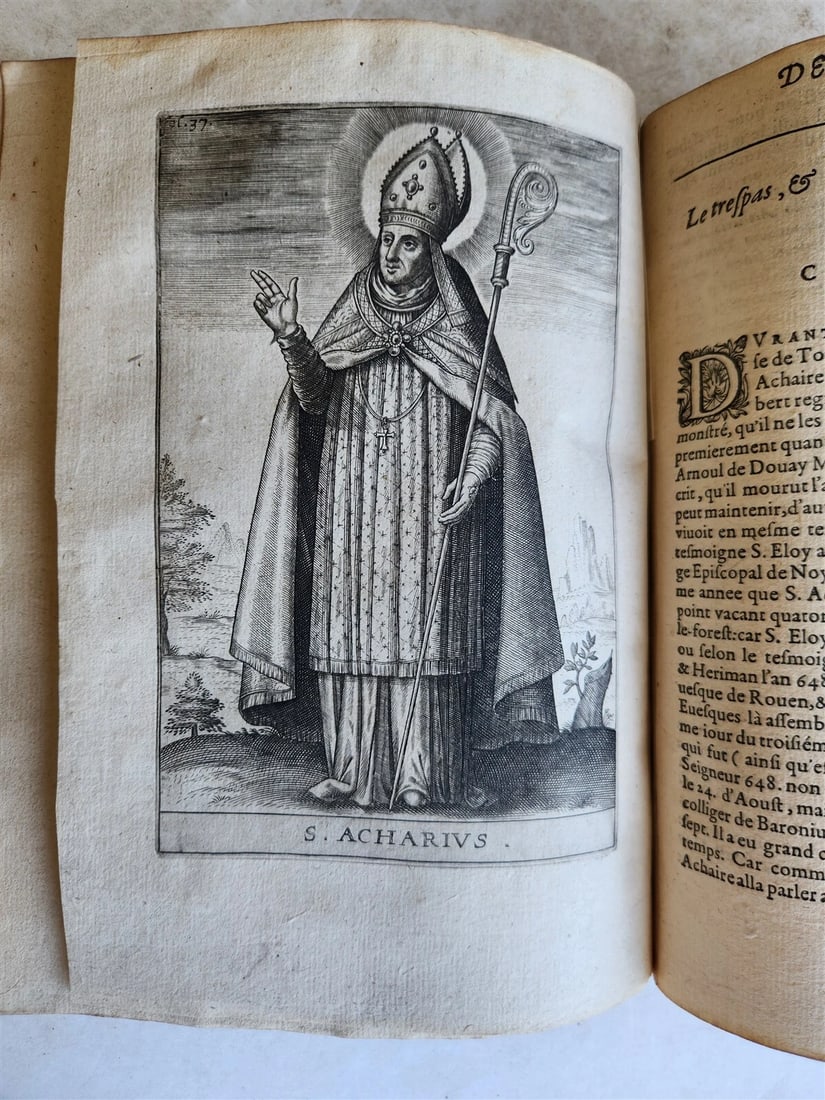 1619 HISTORY of TOURNAY BELGIUM antique ILLUSTRATED vellum bound - 15