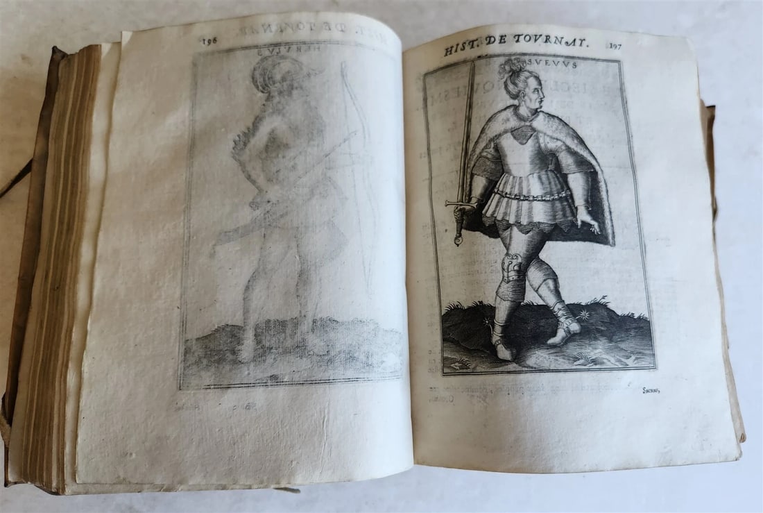 1619 HISTORY of TOURNAY BELGIUM antique ILLUSTRATED vellum bound - 17