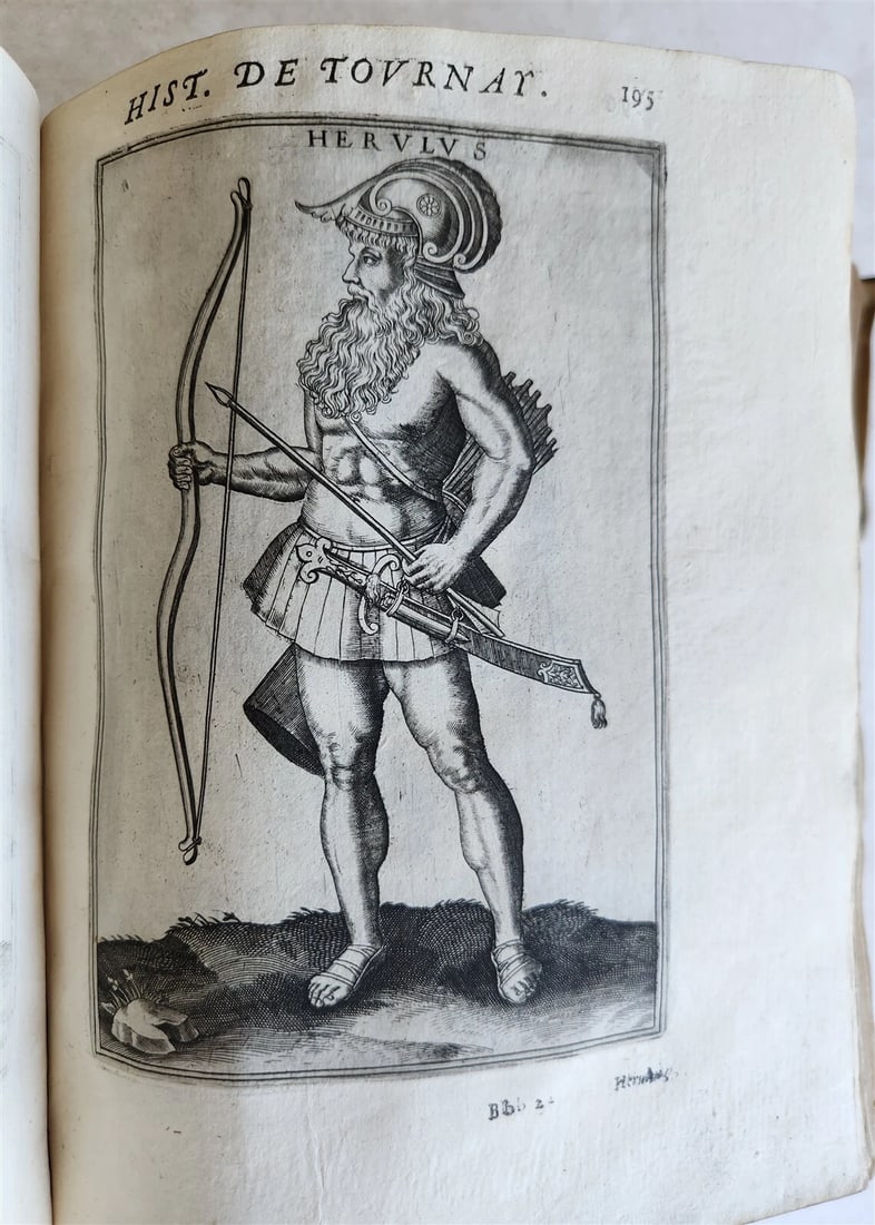 1619 HISTORY of TOURNAY BELGIUM antique ILLUSTRATED vellum bound - 18
