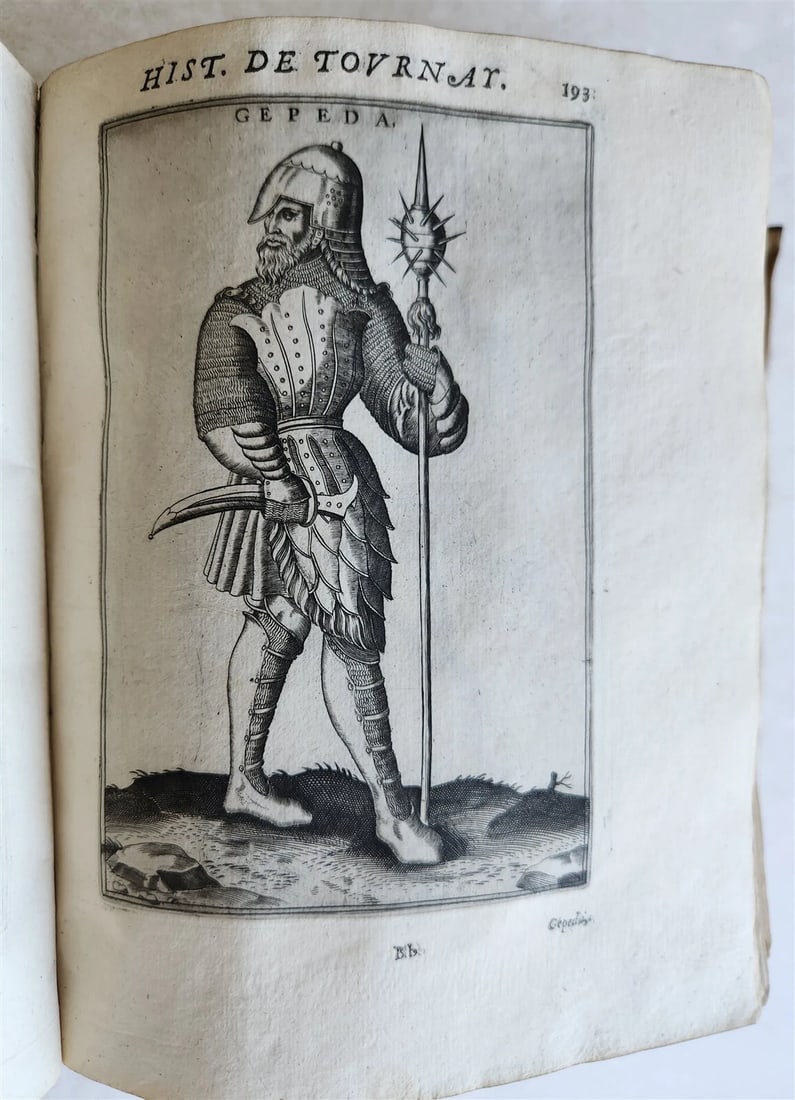 1619 HISTORY of TOURNAY BELGIUM antique ILLUSTRATED vellum bound - 19