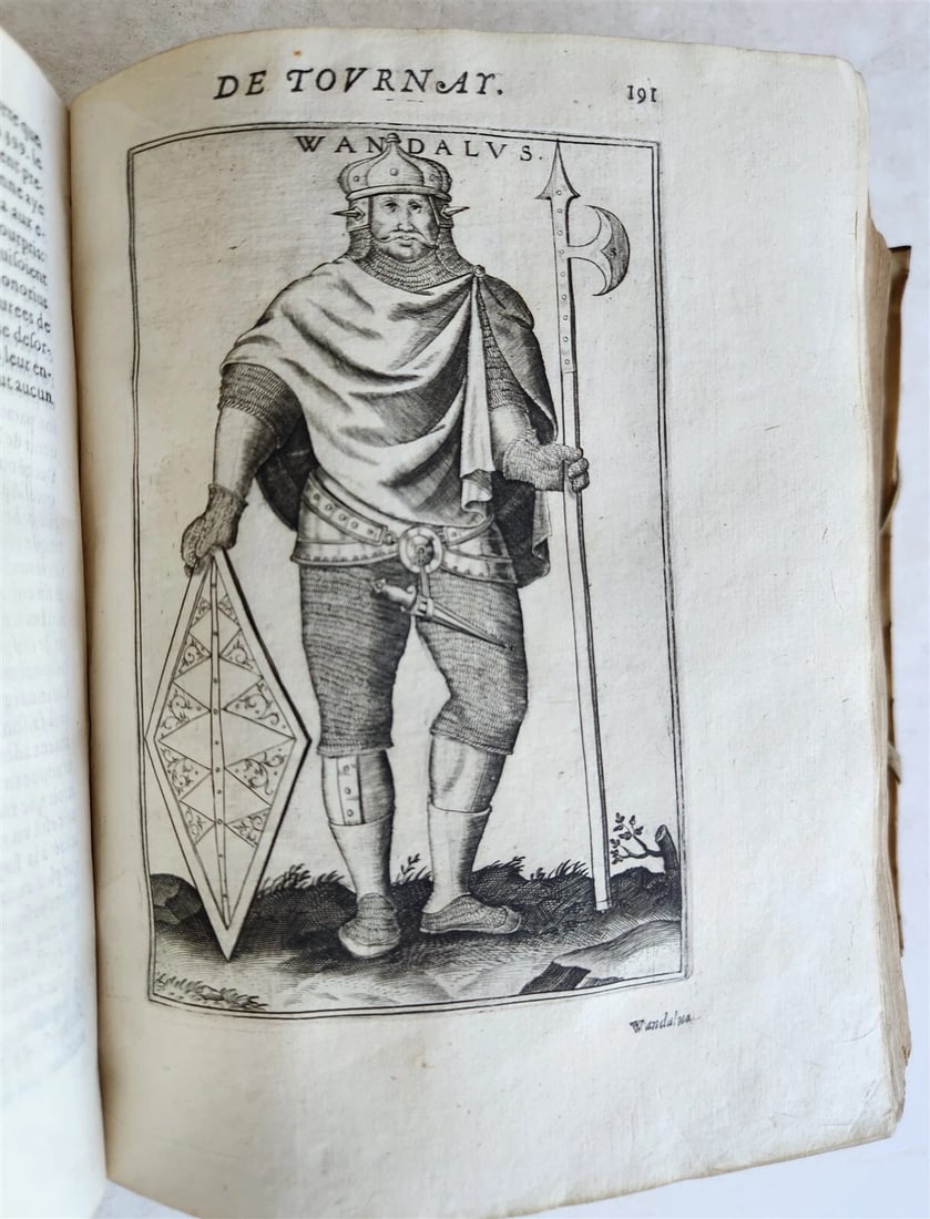 1619 HISTORY of TOURNAY BELGIUM antique ILLUSTRATED vellum bound - 20