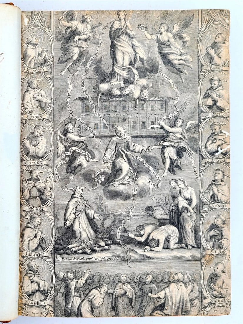 1708 HISTORY of CHRISTIAN MISSIONS in MOROCCO by FRANCISCO PUERTO antique - 2