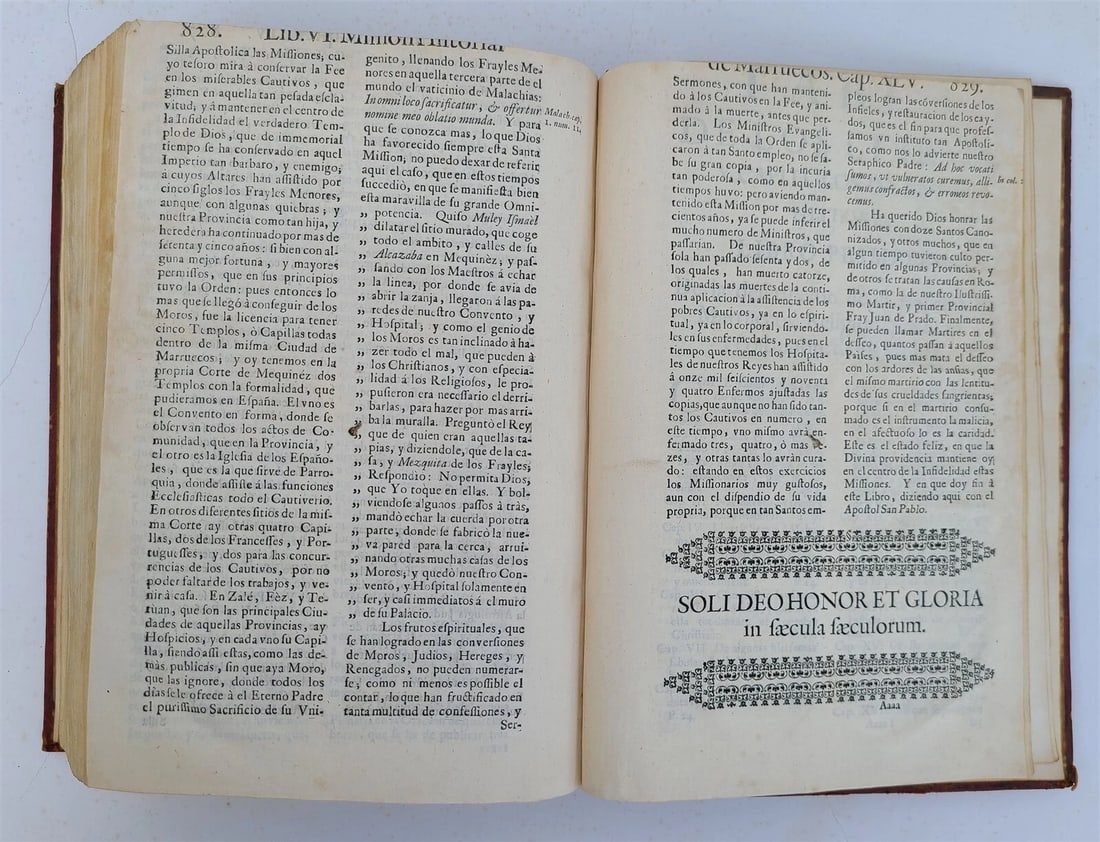1708 HISTORY of CHRISTIAN MISSIONS in MOROCCO by FRANCISCO PUERTO antique - 7