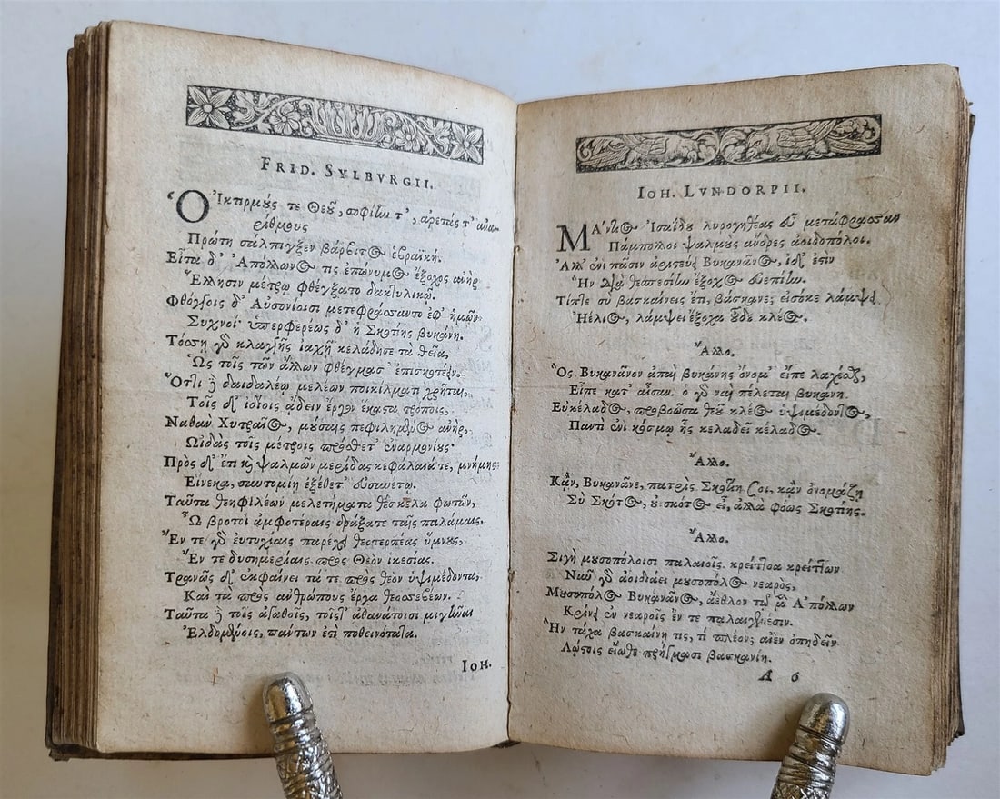 1613 IN GEORGII BUCHANANI PARAPHRASIN PSALMORUM antique VELLUM BOUND - 10