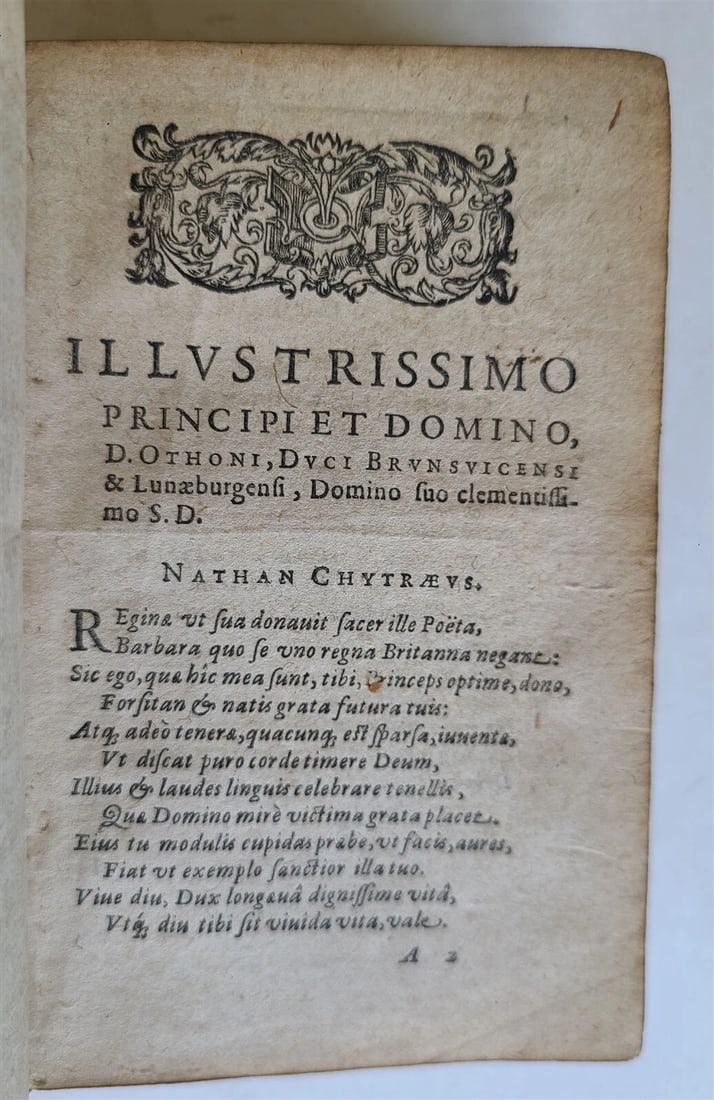 1613 IN GEORGII BUCHANANI PARAPHRASIN PSALMORUM antique VELLUM BOUND - 12