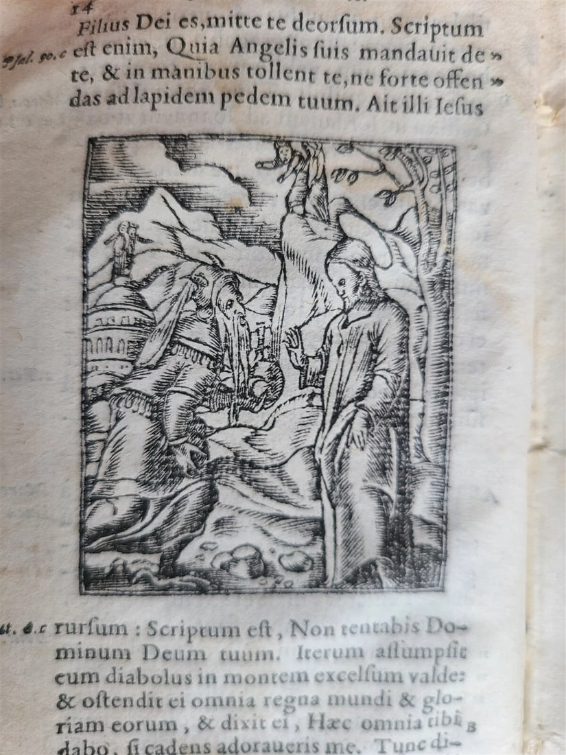 1570 BIBLE in LATIN ILLUSTRATED antique 16th CENTURY NEW TESTAMENT rare edition - 3