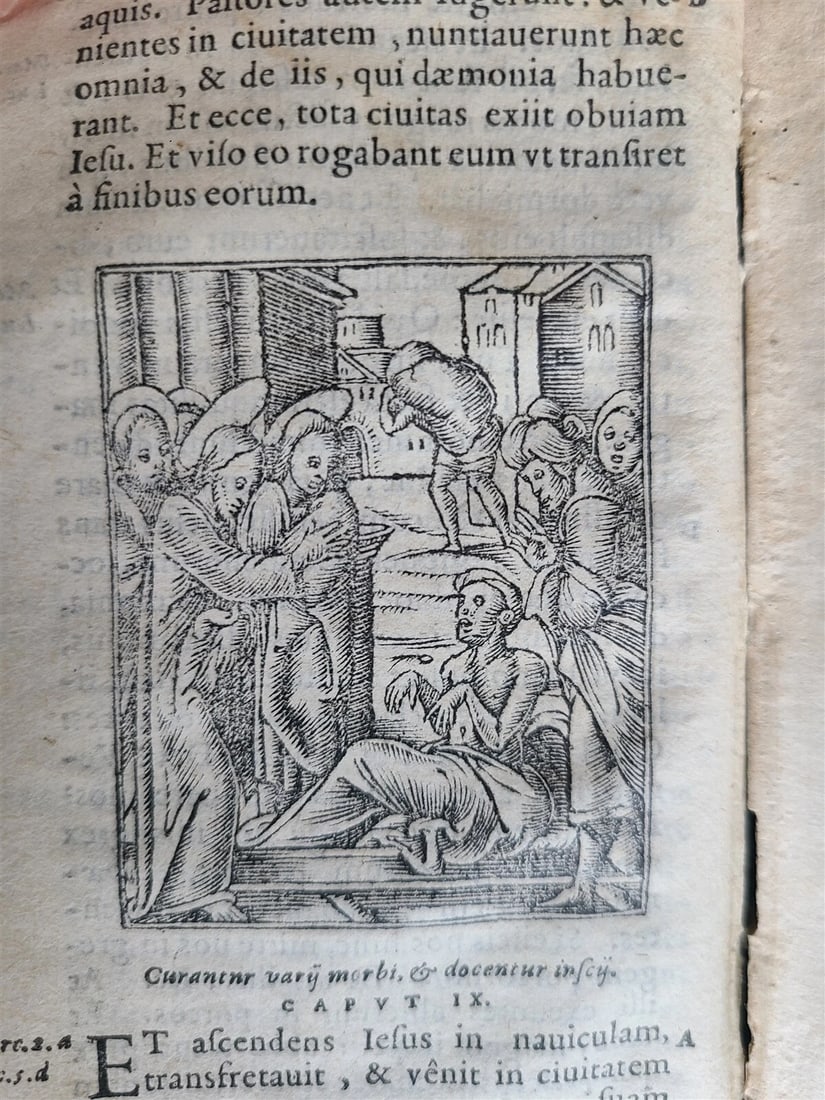 1570 BIBLE in LATIN ILLUSTRATED antique 16th CENTURY NEW TESTAMENT rare edition - 4