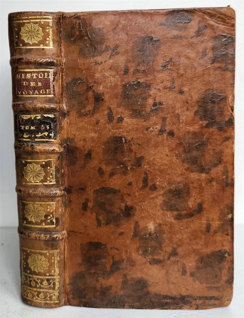 1758 HISTOIRE des VOYAGES VOL. 53 antique illustrated AMAZON RIVER - ARGENTINA - 3