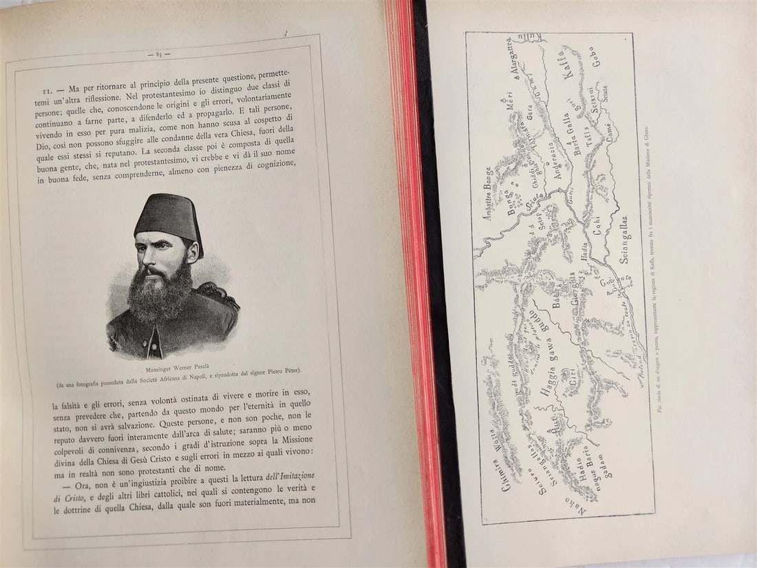 1885 TRAVELS in ETHIOPIA AFRICA in ITALIAN 6 FOLIO VOLUMES antique ILLUSTRATED - 10