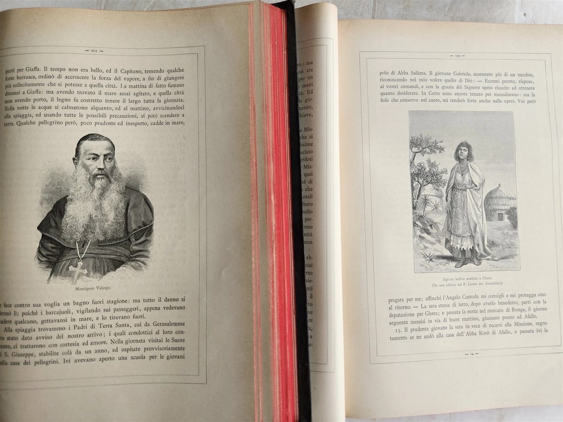 1885 TRAVELS in ETHIOPIA AFRICA in ITALIAN 6 FOLIO VOLUMES antique ILLUSTRATED - 11