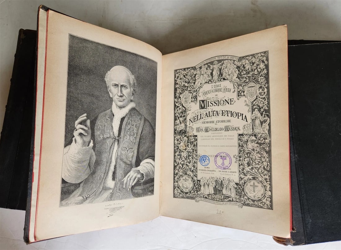 1885 TRAVELS in ETHIOPIA AFRICA in ITALIAN 6 FOLIO VOLUMES antique ILLUSTRATED - 2