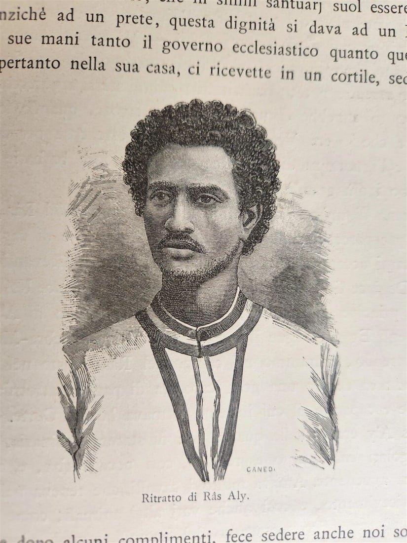 1885 TRAVELS in ETHIOPIA AFRICA in ITALIAN 6 FOLIO VOLUMES antique ILLUSTRATED - 5