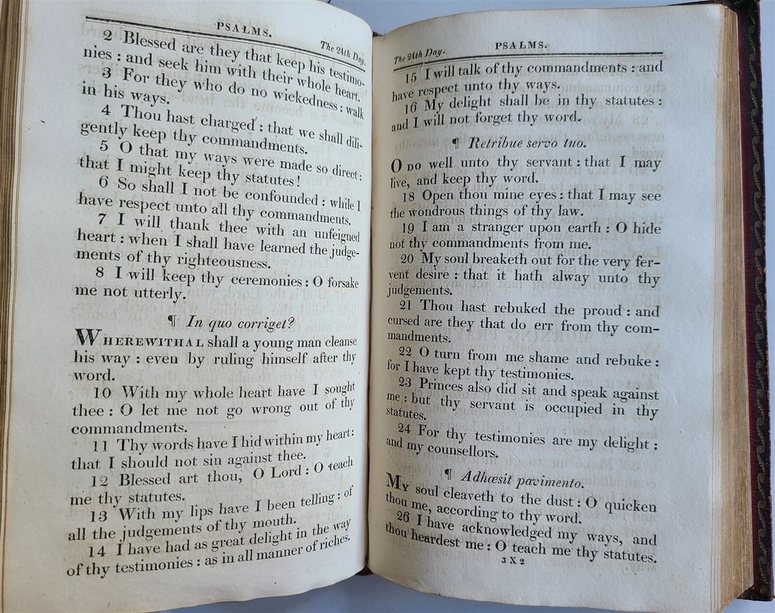 1811 BOOK OF COMMON PRAYER in ENGLISH ANTIQUE ILLUSTRATED - 14
