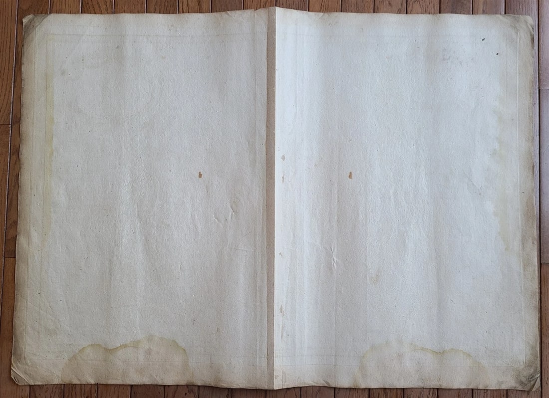 1736 LARGE MAP OF SILESIA POLAND SCHWIDNICENSIS antique 25 x 4 3/4" - 5