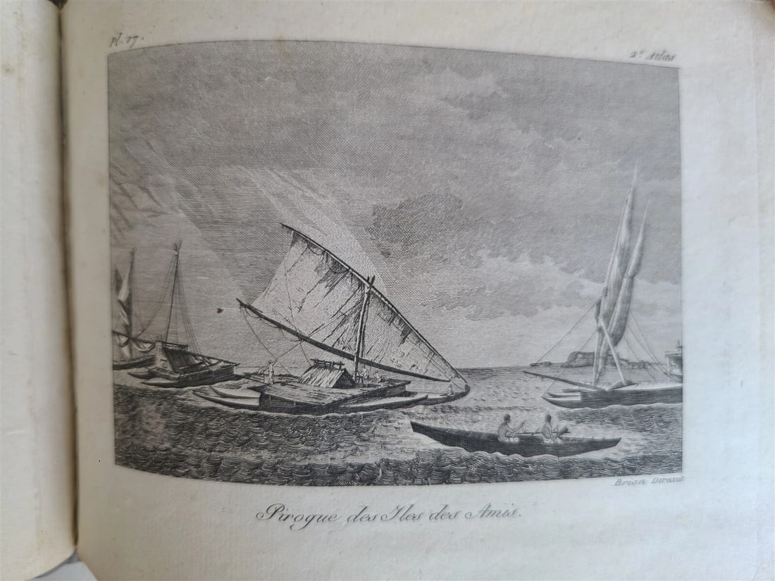1817 VOYAGE of CAPTAIN COOK ATLAS ILLUSTRATED w/ MAP & 27 ENGRAVINGS antique - 18