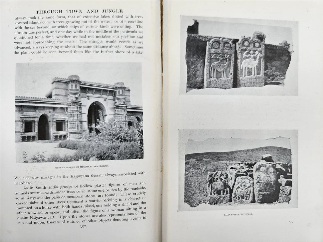 1904 Through Town & Jungle 14,000 Miles A-Wheel ... INDIA ILLUSTRATED antique - 10