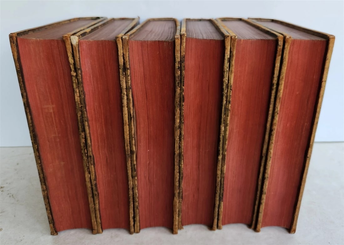 1750 BIBLE in FRENCH 6 VOLUMES antique ILLUSTRATED w/ 3 MAPS - 5