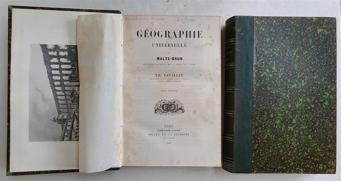 1875 WORLD'S GEOGRAPHY 6 VOLUMES antique in FRENCH ILLUSTRATED - 2