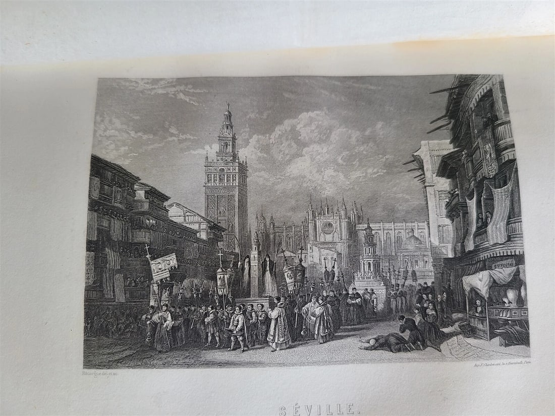 1875 WORLD'S GEOGRAPHY 6 VOLUMES antique in FRENCH ILLUSTRATED - 8