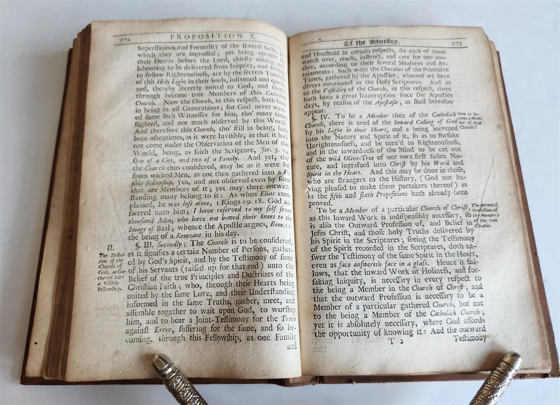 1701 QUAKERS Apology for the True Christian Divinity antique in ENGLISH - 6