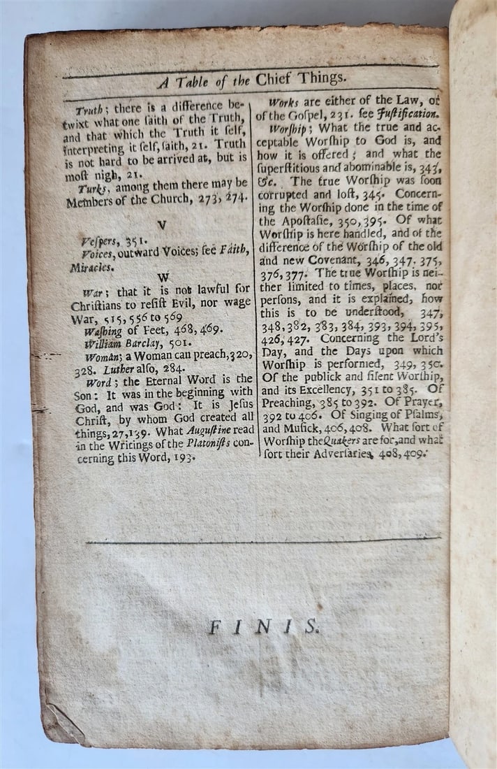 1701 QUAKERS Apology for the True Christian Divinity antique in ENGLISH - 9