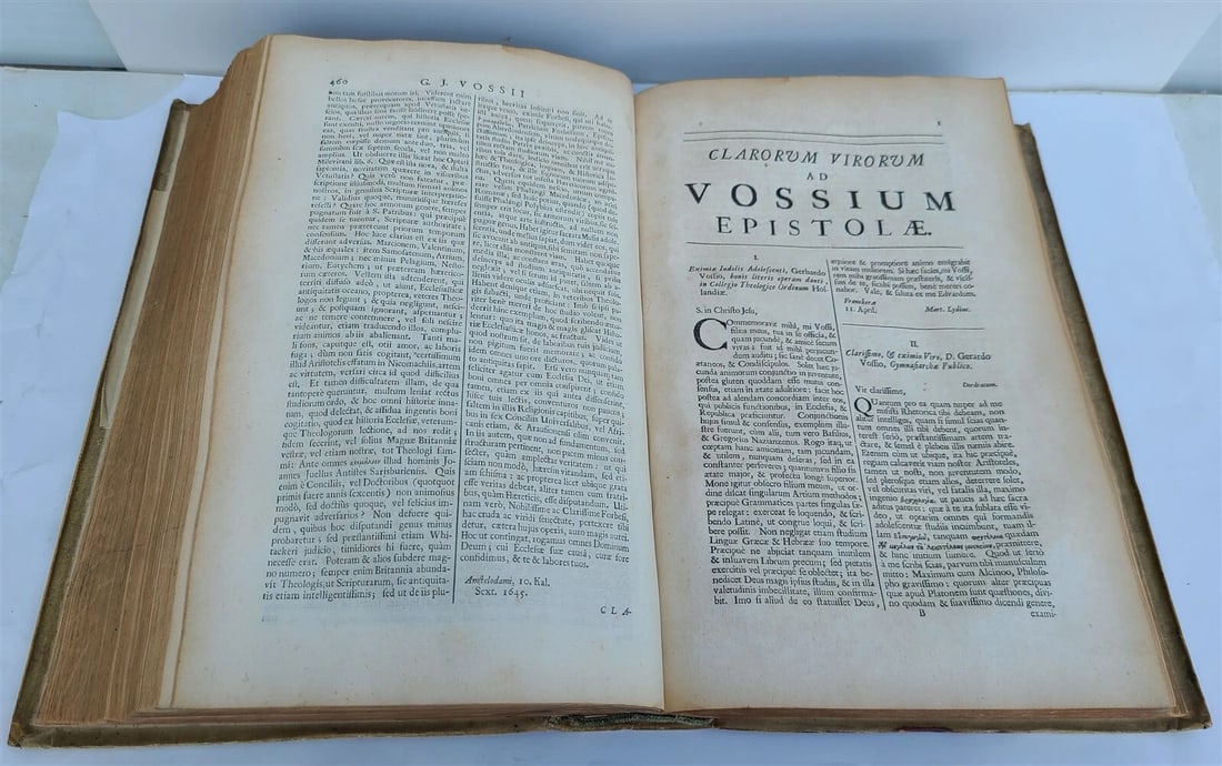 1690 Gerardus Vossius VELLUM FOLIO antique Clarorum Virorum ad eum Epistoae - 10