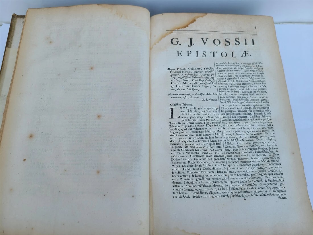 1690 Gerardus Vossius VELLUM FOLIO antique Clarorum Virorum ad eum Epistoae - 5
