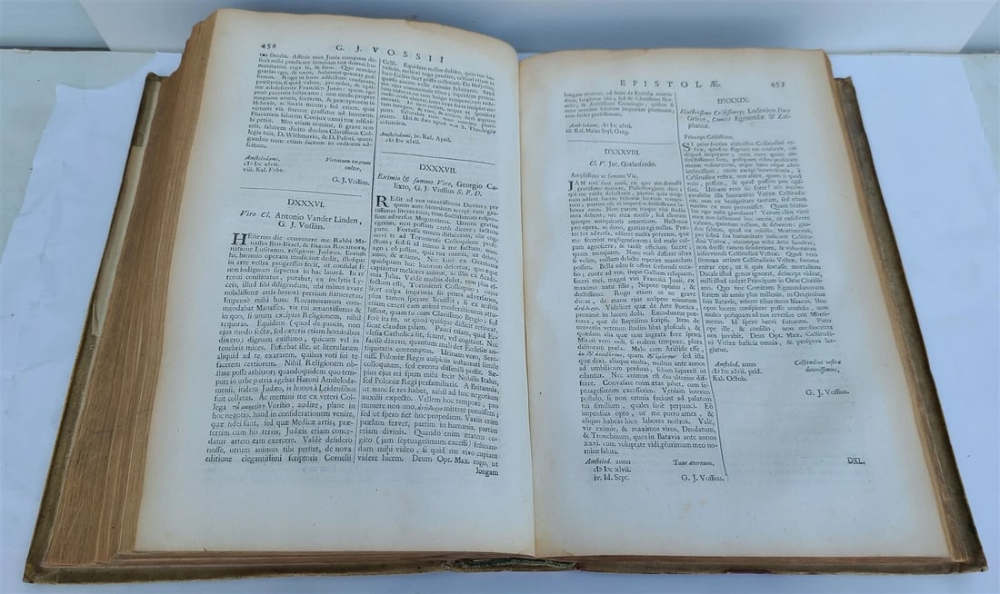 1690 Gerardus Vossius VELLUM FOLIO antique Clarorum Virorum ad eum Epistoae - 9