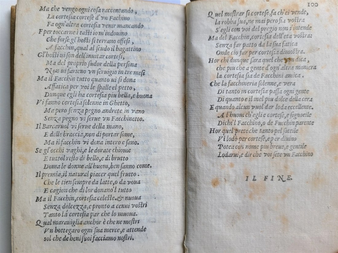 1566 SATIRICAL POETRY of ANDREA DA BERGAMO antique in ITALIAN - 5