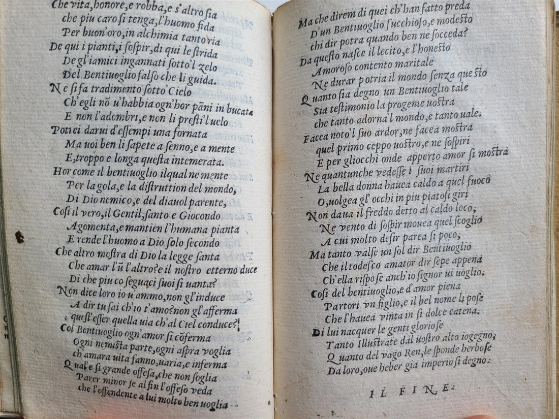 1566 SATIRICAL POETRY of ANDREA DA BERGAMO antique in ITALIAN - 6