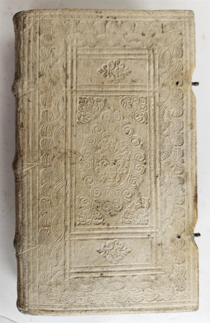 1675 HISTORY antique 17th CENT. HAND TOOLED PIGSKIN MARY STUART - 5