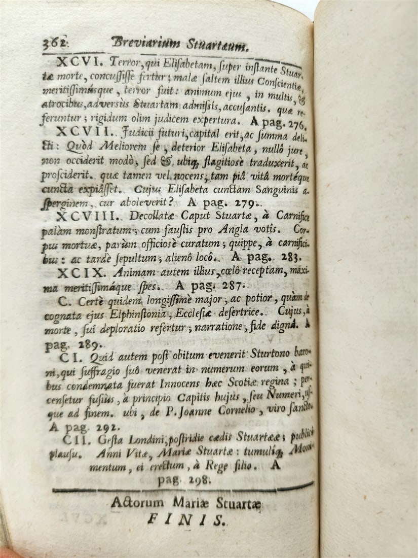 1675 HISTORY antique 17th CENT. HAND TOOLED PIGSKIN MARY STUART - 7
