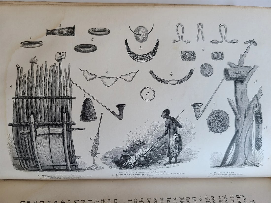 1863 JOURNAL of DISCOVERY of SOURCE of NILE antique ILLUSTRATED in ENGLISH - 16