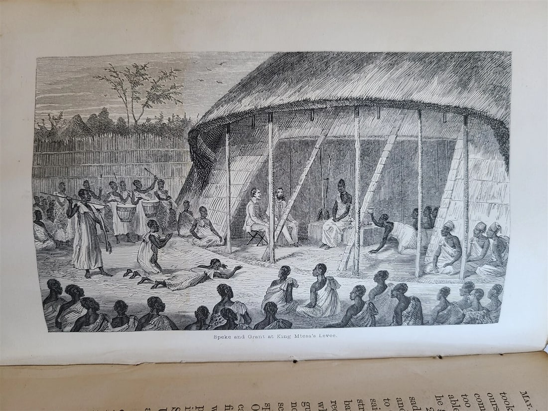 1863 JOURNAL of DISCOVERY of SOURCE of NILE antique ILLUSTRATED in ENGLISH - 20