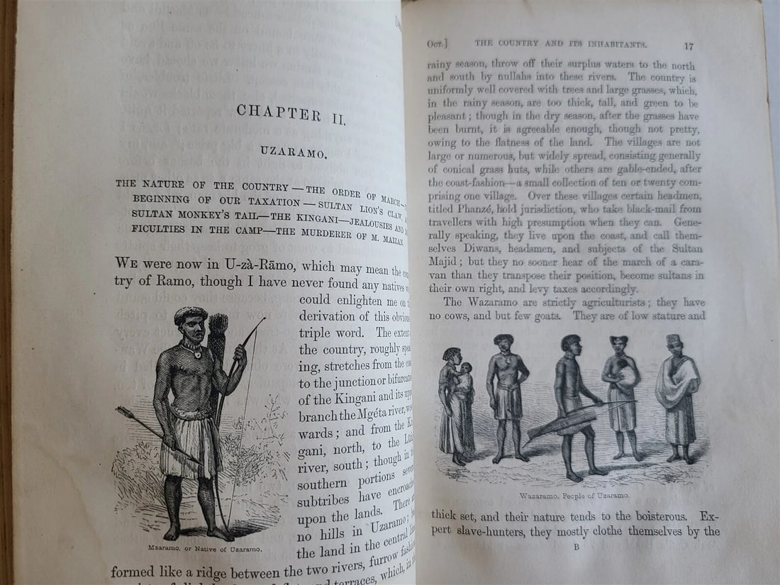 1863 JOURNAL of DISCOVERY of SOURCE of NILE antique ILLUSTRATED in ENGLISH - 6