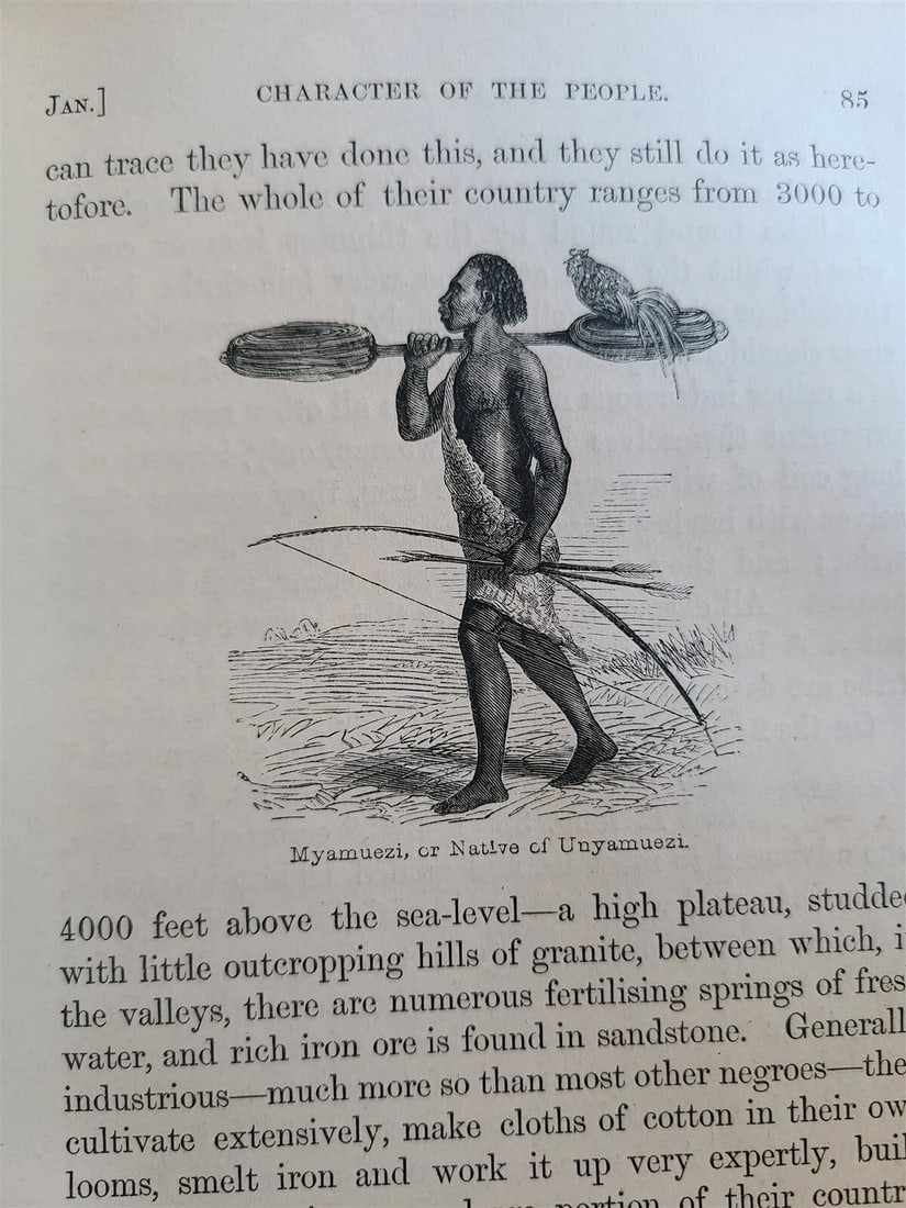 1863 JOURNAL of DISCOVERY of SOURCE of NILE antique ILLUSTRATED in ENGLISH - 8