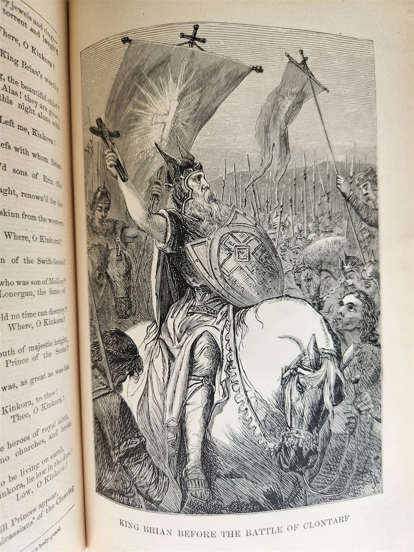 1887 POETRY AND SONG OF IRELAND illustrated ANTIQUE in ENGLISH - 13