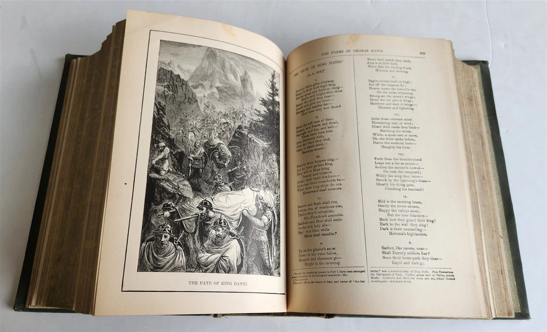1887 POETRY AND SONG OF IRELAND illustrated ANTIQUE in ENGLISH - 14