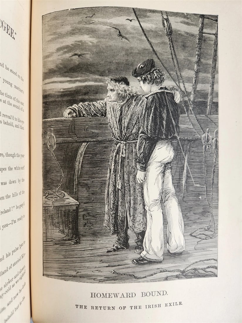 1887 POETRY AND SONG OF IRELAND illustrated ANTIQUE in ENGLISH - 17