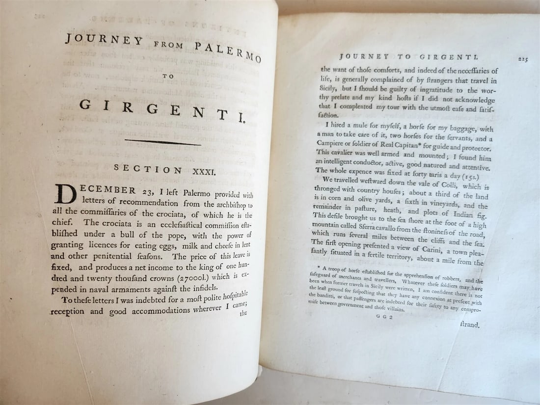 1783-1785 TRAVELS in the TWO SICILIES by HENRY SWINBURNE antique - 7