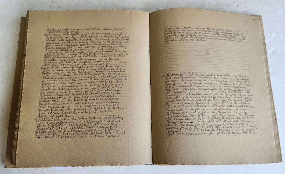 MANUSCRIPT in ITALIAN IMITATIO CHRISTI VELLUM BOUND - 11