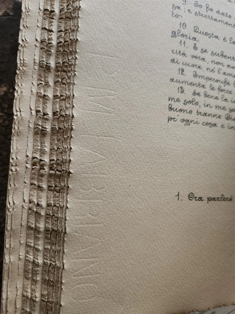 MANUSCRIPT in ITALIAN IMITATIO CHRISTI VELLUM BOUND - 17
