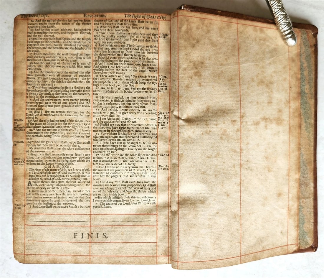 1660 BIBLE in ENGLISH antique OLD & NEW TESTAMENT by Henry Hill & John Field - 10