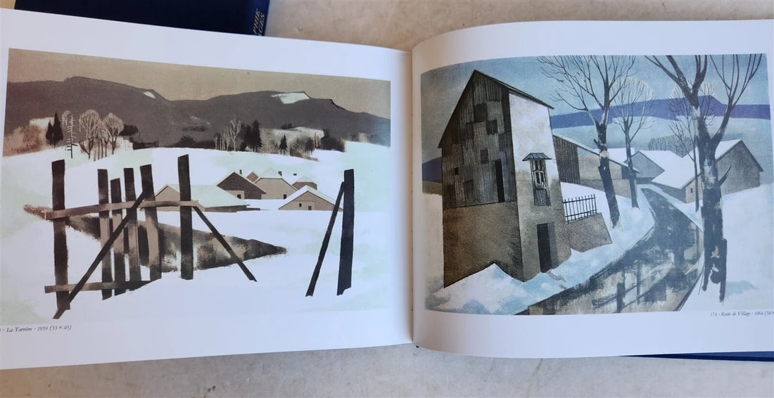1987 LANDSCAPE LITHOGRAPHS by PIERRE BICHET vintage ART folio ALBUM in FRENCH - 5