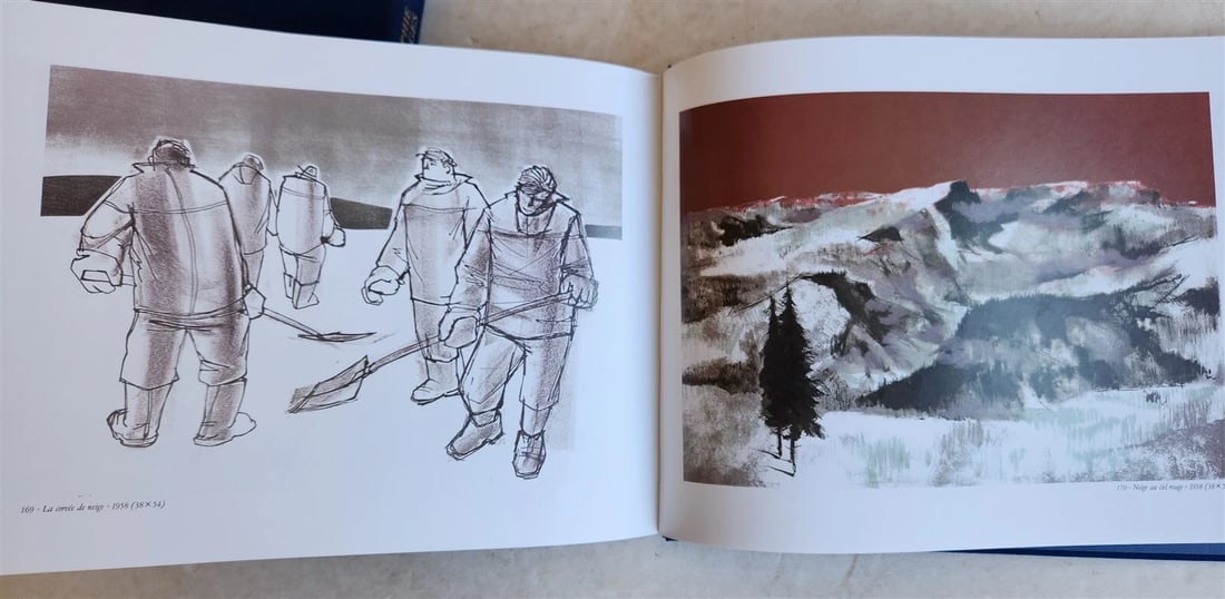 1987 LANDSCAPE LITHOGRAPHS by PIERRE BICHET vintage ART folio ALBUM in FRENCH - 6